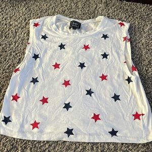 America (Stars) crop top tank